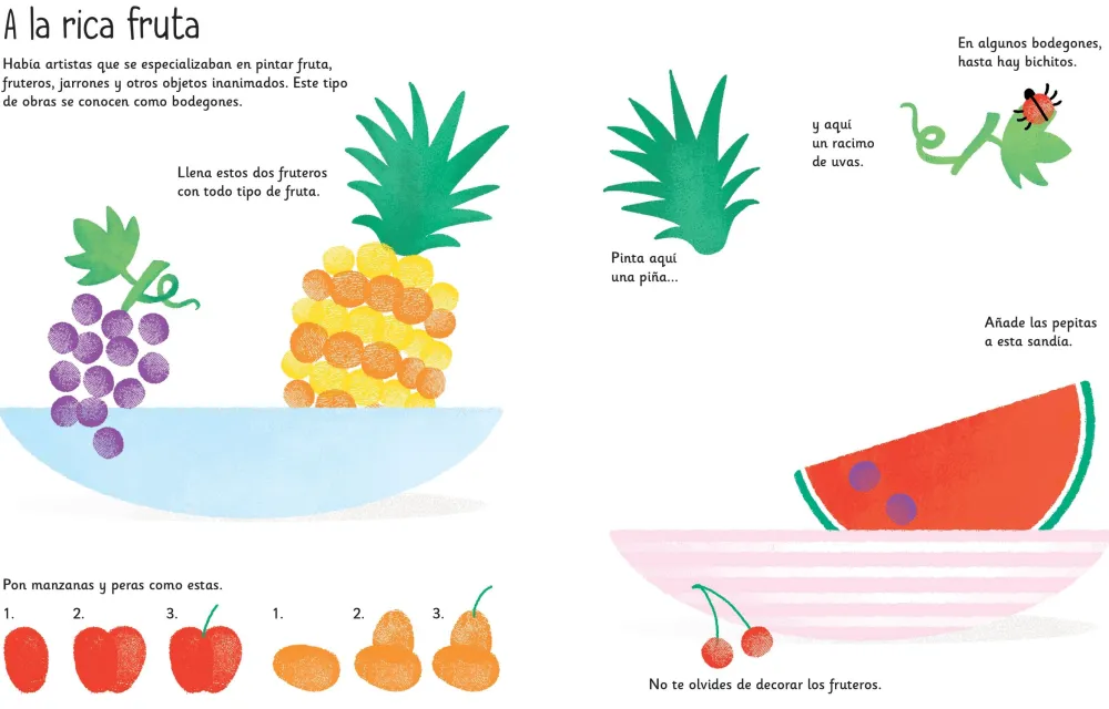 Usborne Pinta con los dedos · Obras de Arte*Niños Kit De Manualidades