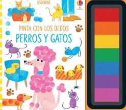 Usborne Pinta con los dedos · Perros y Gatos*Niños Kit De Manualidades