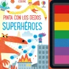 Usborne Pinta con los dedos · Superhéroes*Niños Kit De Manualidades