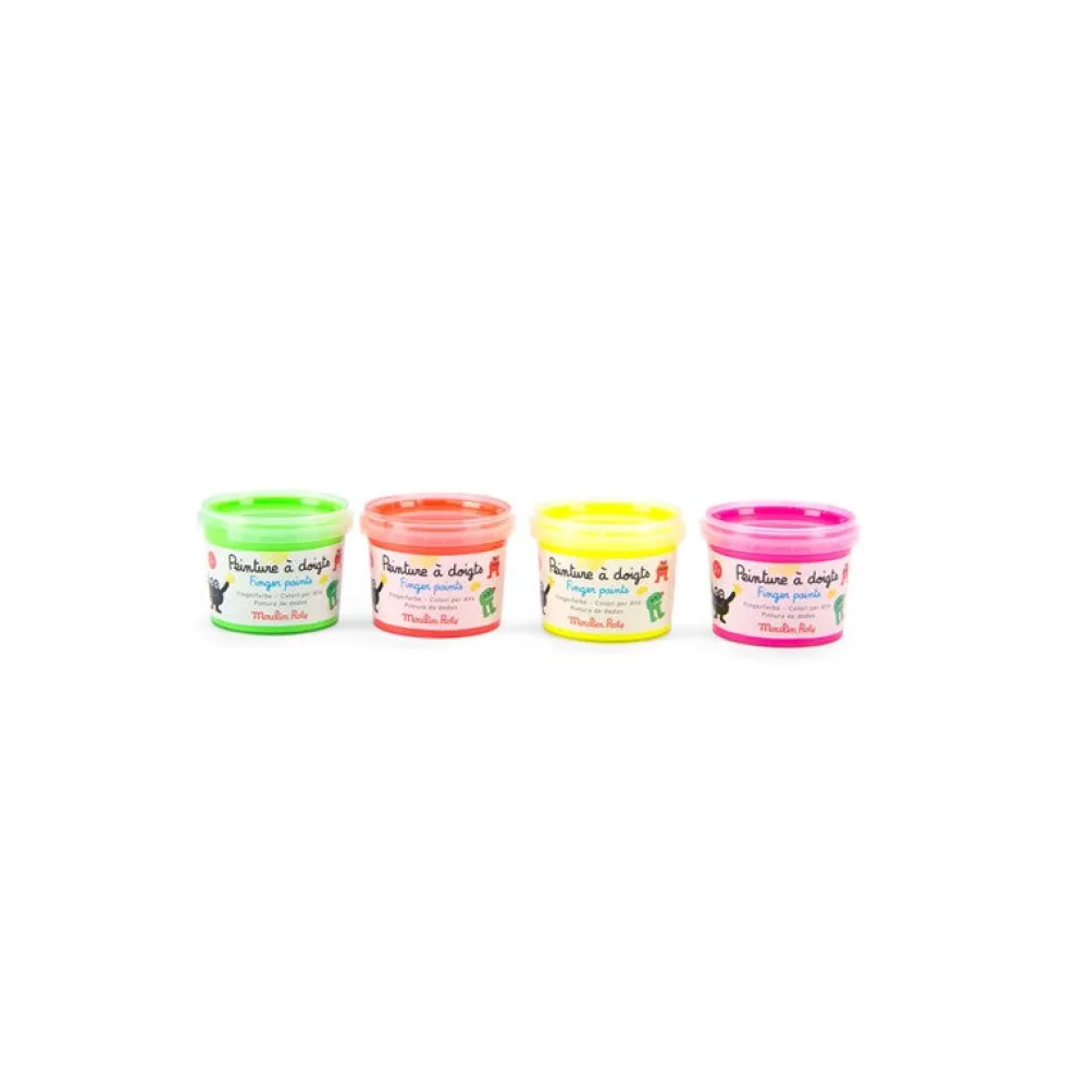 Moulin Roty Pintura de dedos fluorescente Schmouks ·*Niños Pinturas