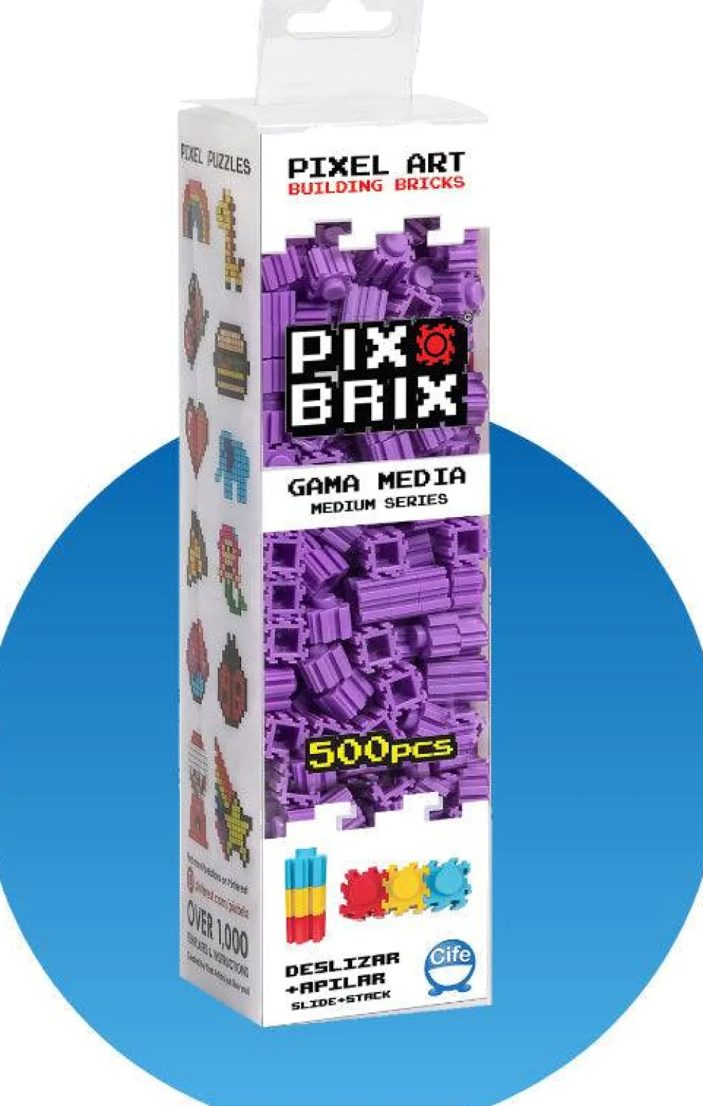 Pix Brix 500 piezas Morado*Niños Pix Brix|Juguetes Y Juegos Motricidad Fina