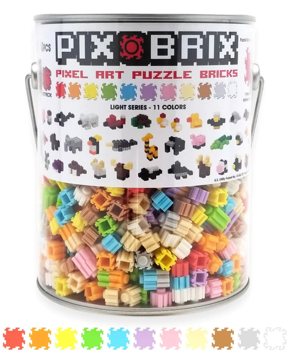 Pix Brix bote metálico 1500 piezas gama suave*Niños Pix Brix|Juguetes Y Juegos Motricidad Fina