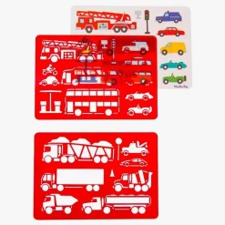 Moulin Roty Plantillas vehículos ·*Niños Juguetes Y Juegos Motricidad Fina