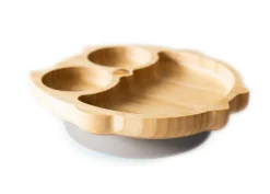 Eco Rascals Plato Bamboo Buho* Baby-Led Weaning Y Accesorios Alimentación