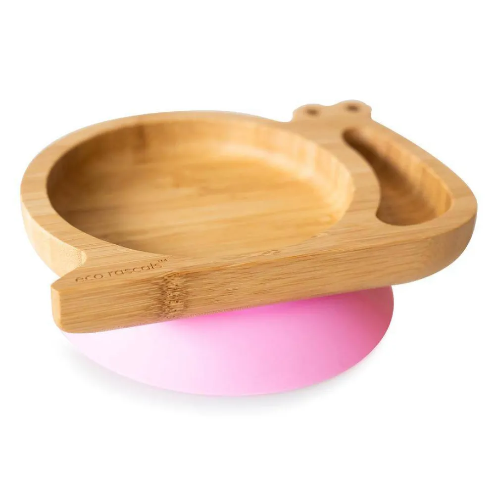 Eco Rascals Plato Bamboo Caracol* Baby-Led Weaning Y Accesorios Alimentación
