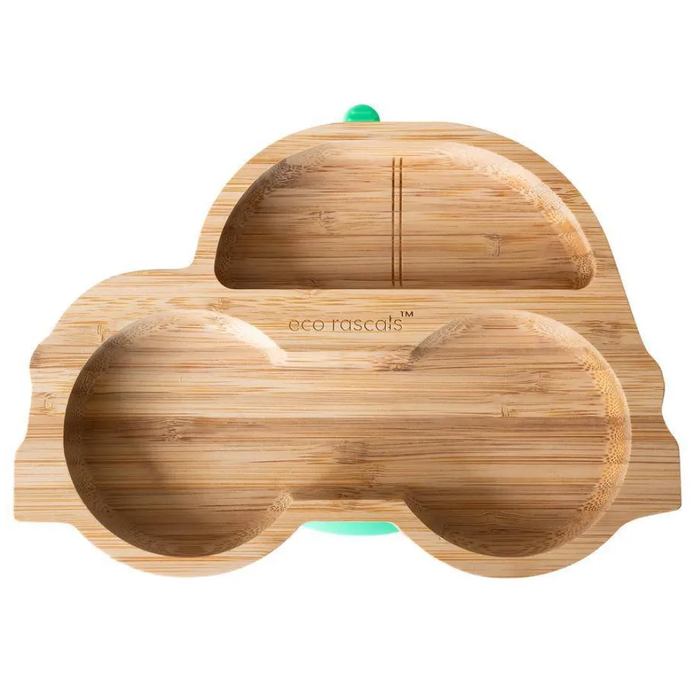 Eco Rascals Plato Bamboo Coche* Baby-Led Weaning Y Accesorios Alimentación