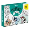 Omy Pocket Animals para colorear + 6 lápices colores*Niños Libros Para Colorear|Libros Para Colorear