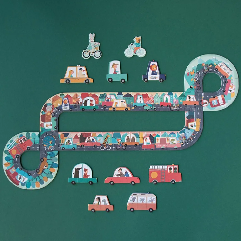 Londji Pocket Puzzle Petite Voyage ·*Niños Puzzles 24 Piezas|Puzzles Djeco