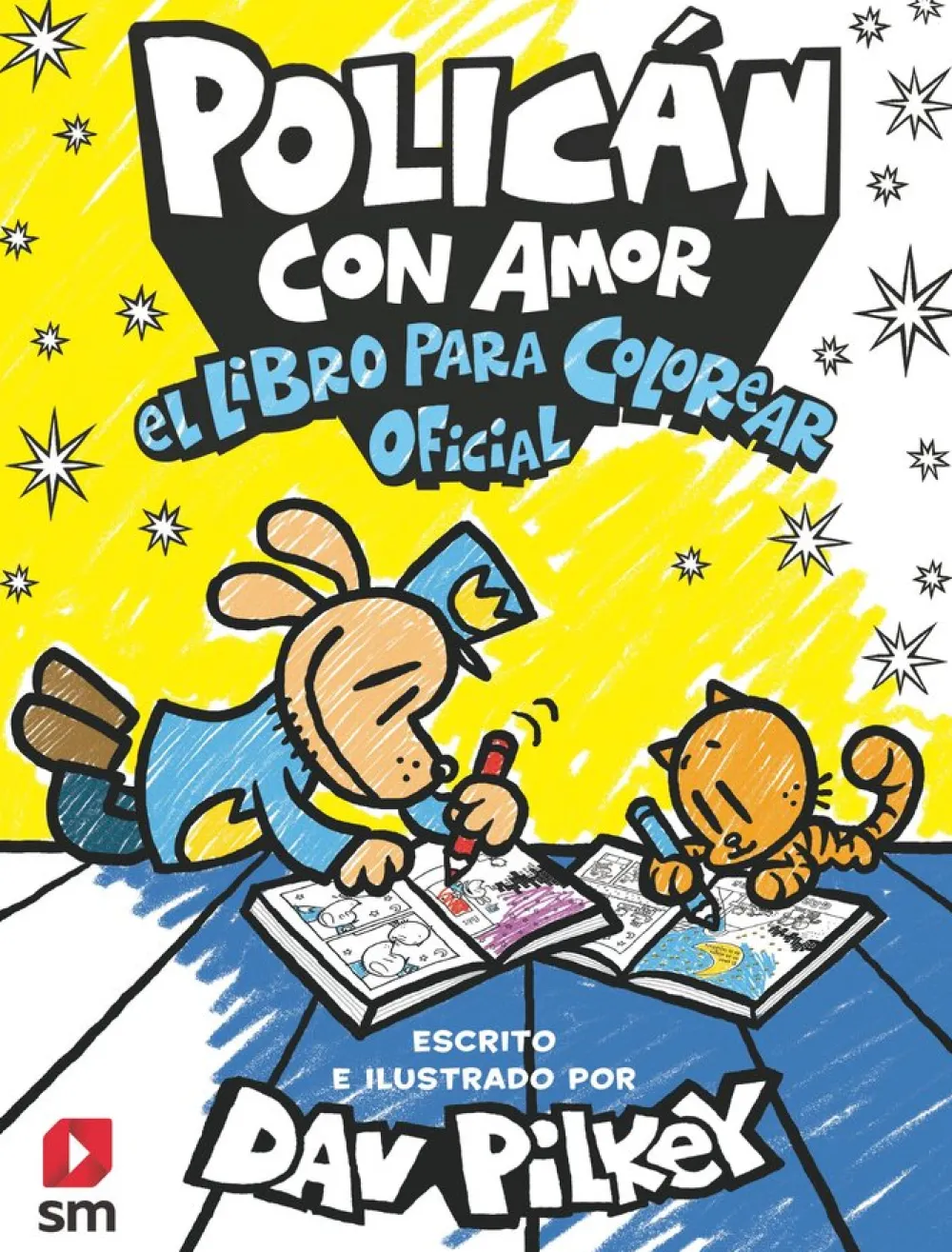 SM Policán con amor. El libro para colorear oficial*Niños Libros De Dav Pilkey|Policán