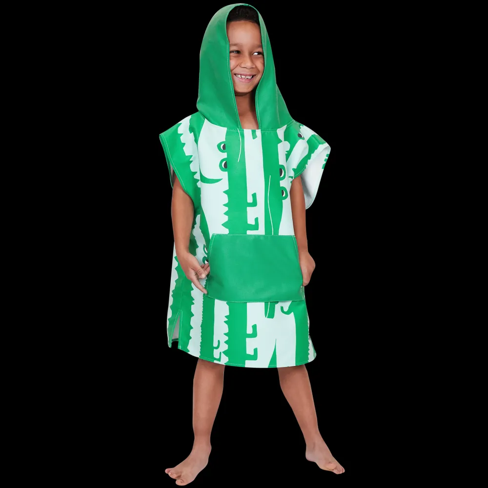 Dock u0026 Bay Poncho Cocodrilos · Dock & Bay*Niños Toalla De Niños Para Playa|Toallas De Playa Para Bebés