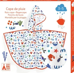 Djeco Poncho de Lluvia · Océano XS 90-110 cm*Niños Paraguas Infantiles|Ponchos De Lluvia