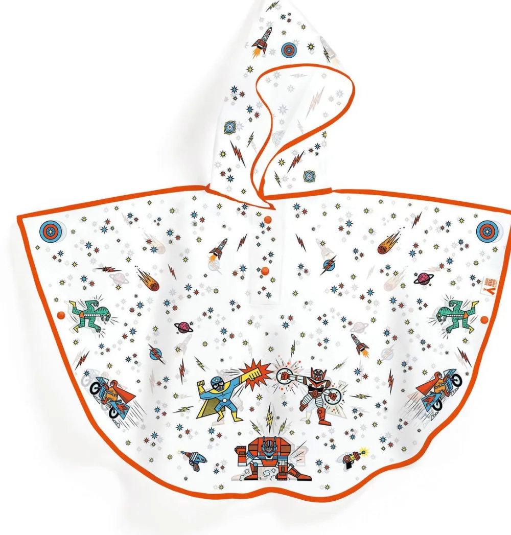 Djeco Poncho de Lluvia · Superhéroe S 110-122 cmc*Niños Paraguas Infantiles|Ponchos De Lluvia