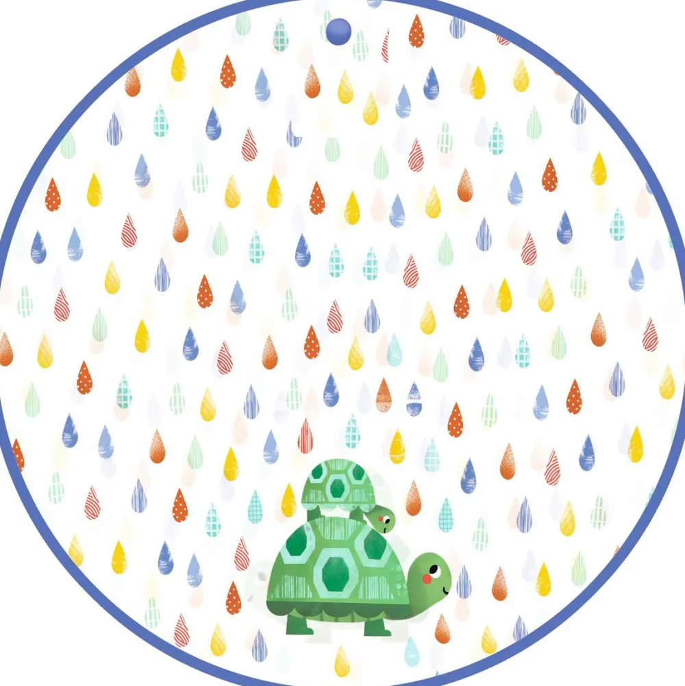Djeco Poncho de Lluvia · Tortuga XS 90-110 cm*Niños Paraguas Infantiles|Ponchos De Lluvia