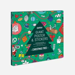 Omy Poster XL Arbol de Navidad colorea y decora 100x70 ·*Niños Kits Manualidades Navidad|Libros Para Colorear