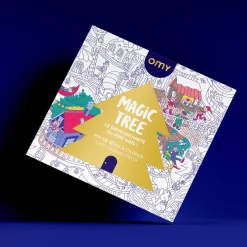 Omy Poster XL Christmas Magic Tree 100x70 ·*Niños Kits Manualidades Navidad|Libros Para Colorear