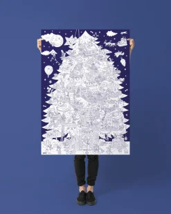 Omy Poster XL Christmas Magic Tree 100x70 ·*Niños Kits Manualidades Navidad|Libros Para Colorear