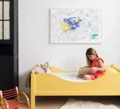 Omy Poster XL Cosmos para colorear 100x70 ·*Niños Libros Para Colorear|Libros Para Colorear