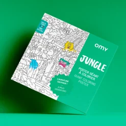 Omy Poster XL Jungla para colorear 100x70 ·*Niños Libros Para Colorear|Libros Para Colorear