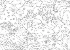 Omy Poster XL Jungla para colorear 100x70 ·*Niños Libros Para Colorear|Libros Para Colorear