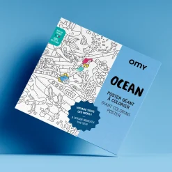 Omy Poster XL Ocean para colorear 100x70 ·*Niños Libros Para Colorear|Libros Para Colorear