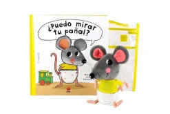 SM Puedo Mirar tu Pañal + Muñeco* Libros Sobre Primeras Experiencias|Libros Con Muñeco