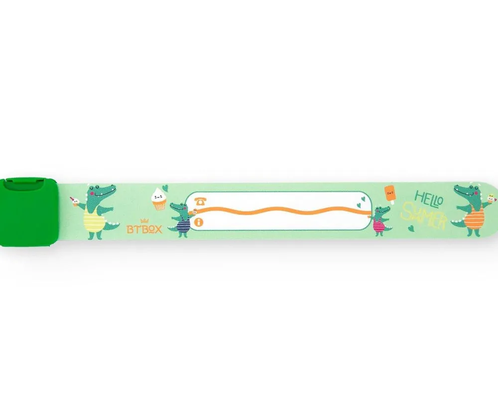 Btbox Pulsera Infoband Cocodrilo* Accesorios Para Salir Fuera Y Viajar