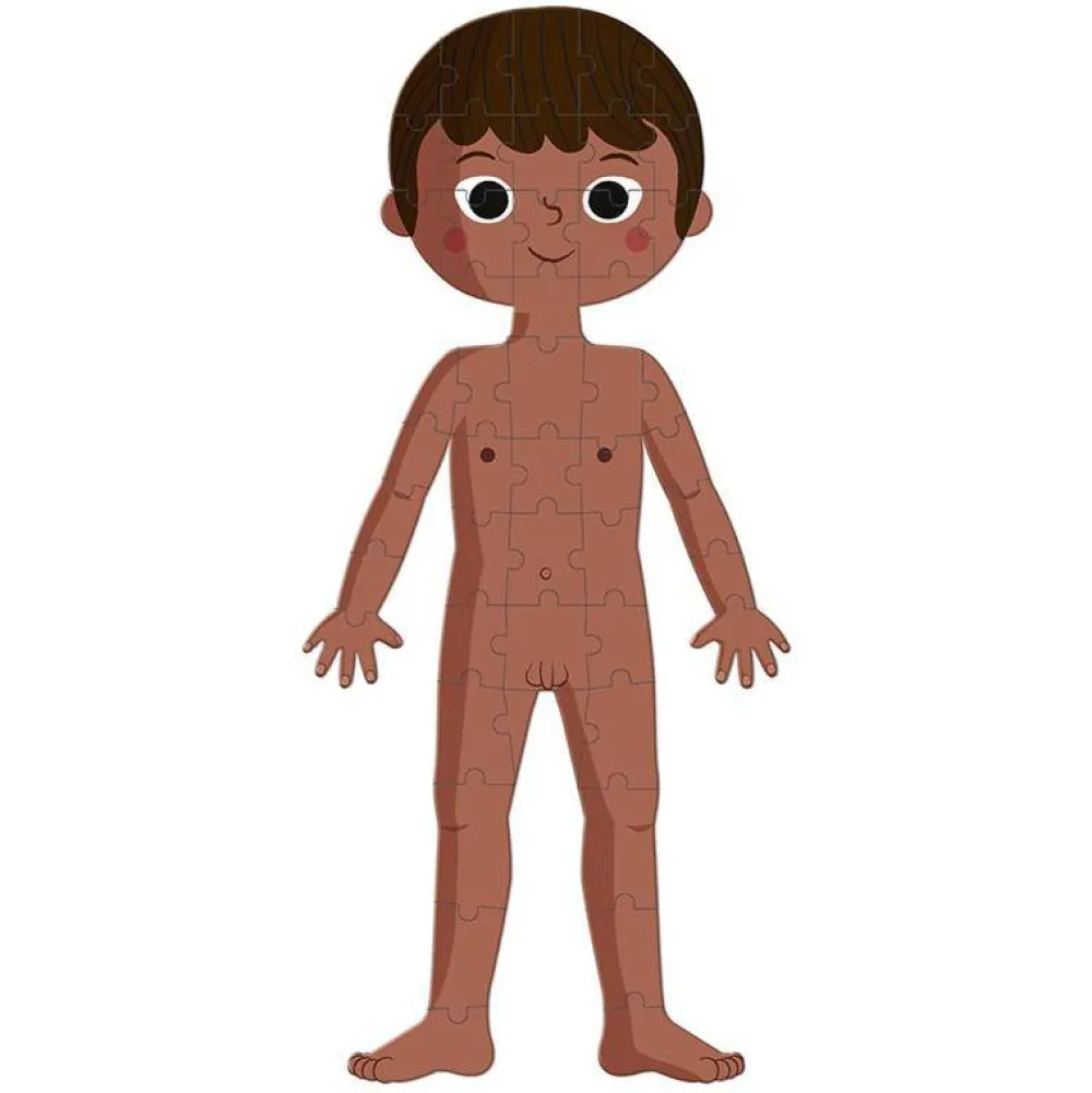 Janod Puzzle · Cuerpo Humano -*Niños Puzzles 100 Piezas|Puzzles 54 Piezas