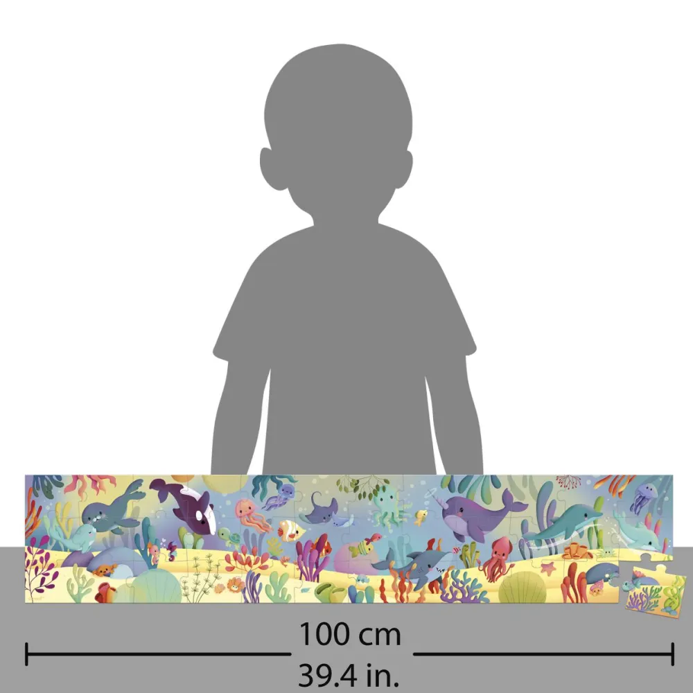 Janod Puzzle 36 piezas - Animales Marinos ·*Niños Puzzles Janod