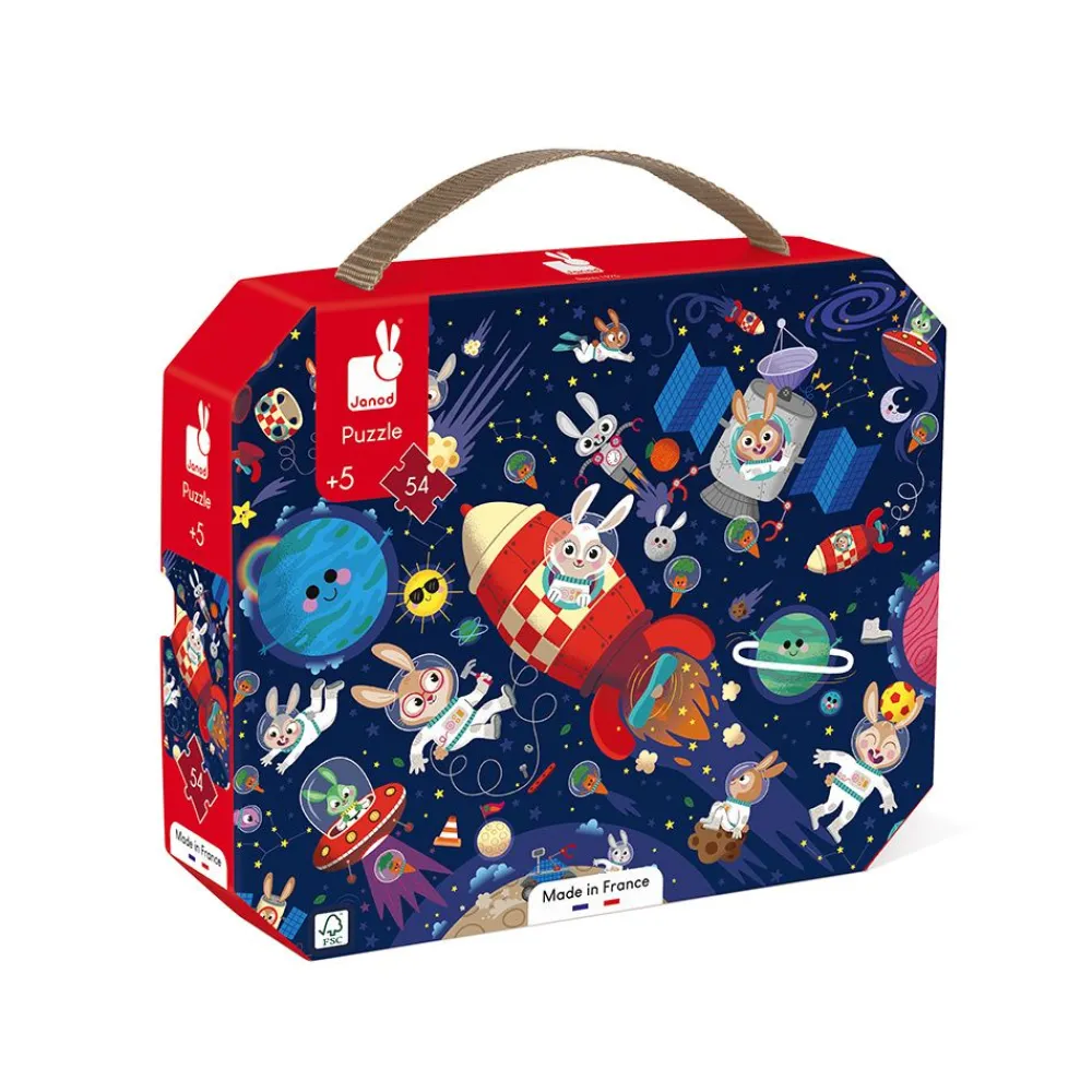 Janod Puzzle 54 piezas - Cohete ·*Niños Puzzles Janod