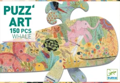 Djeco Puzzle Art Ballena ·*Niños Puzzles 150 Piezas|Puzzles Djeco