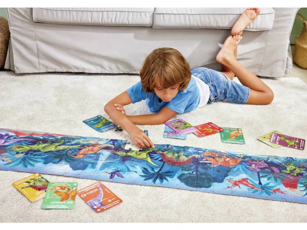Hape Puzzle Dinosaurios 1,5 metros ·*Niños Puzzles 200 Piezas|Puzzles Hape