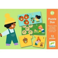 Djeco Puzzle dúo Primeras Cifras ·*Niños Puzzles Djeco|Puzzles De Animales