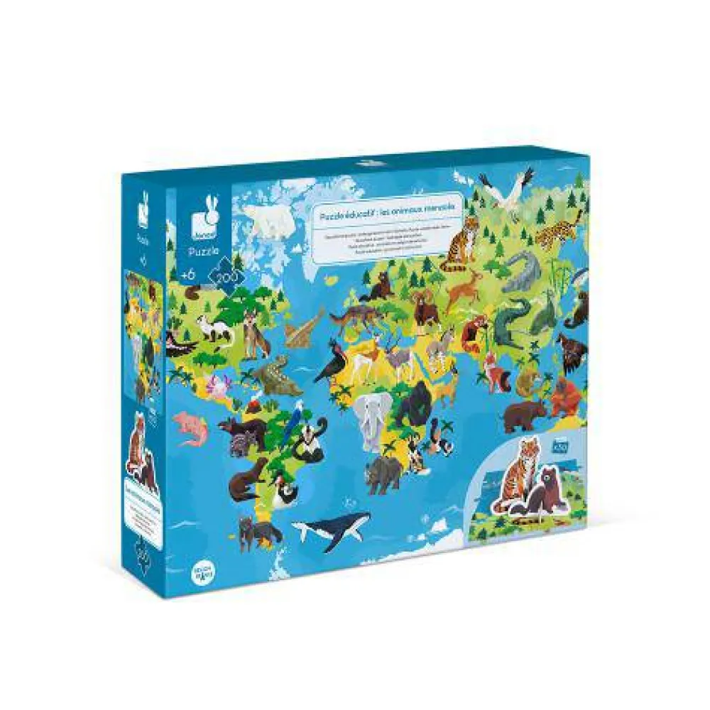 Janod Puzzle Educativo Animales en Peligro de Extinción ·*Niños Puzzles 200 Piezas|Puzzles Janod