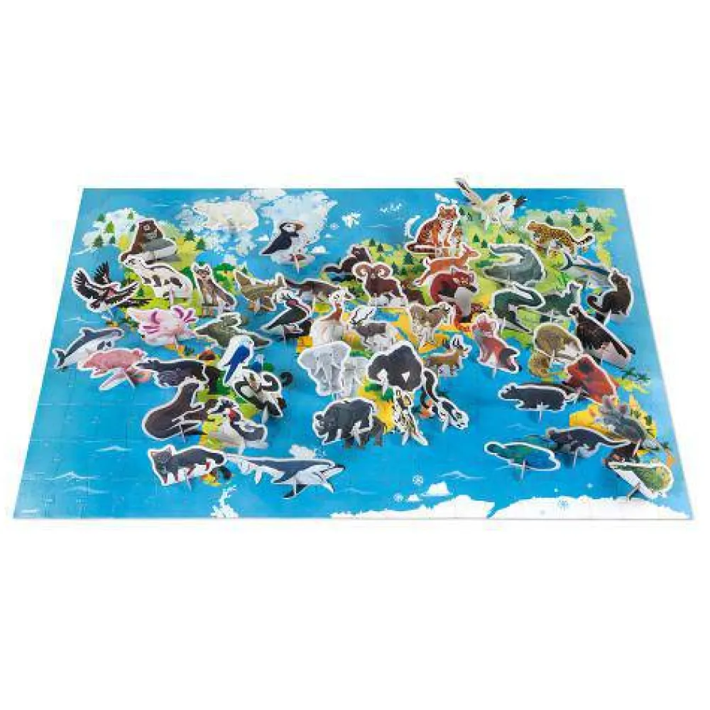 Janod Puzzle Educativo Animales en Peligro de Extinción ·*Niños Puzzles 200 Piezas|Puzzles Janod