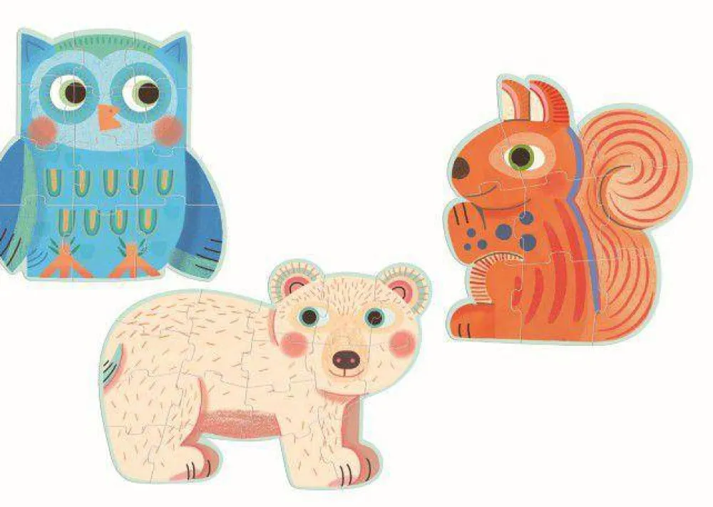 Djeco Puzzle Evolutivo en el Bosque ·*Niños Puzzles Djeco|Puzzles De Animales