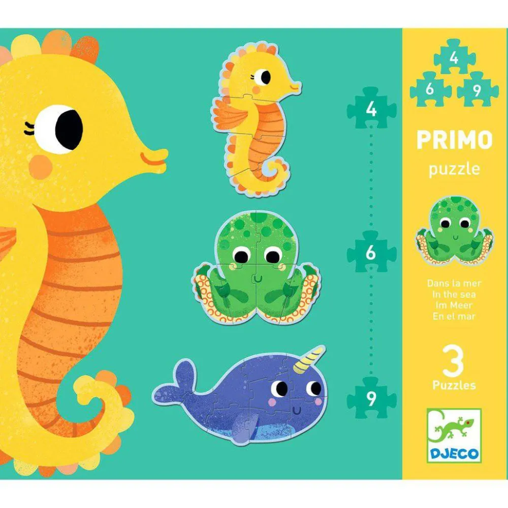 Djeco Puzzle Evolutivo en el Mar ·*Niños Puzzles Djeco|Puzzles De Animales