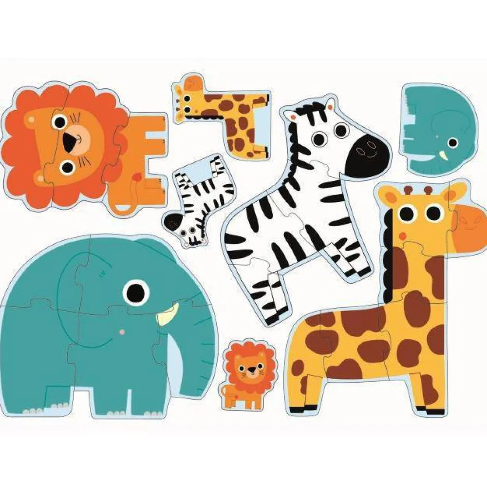 Djeco Puzzle Evolutivo en la Jungla ·*Niños Puzzles Djeco|Puzzles De Animales