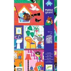 Djeco Puzzle Gigante La casa de los amiguitos ·*Niños Puzzles 36 Piezas|Puzzles Djeco