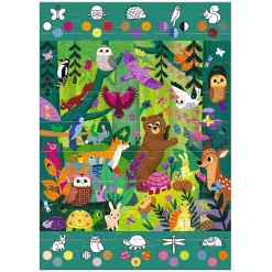 Djeco Puzzle Gigante Observación El Bosque ·*Niños Puzzles 54 Piezas|Puzzles Djeco