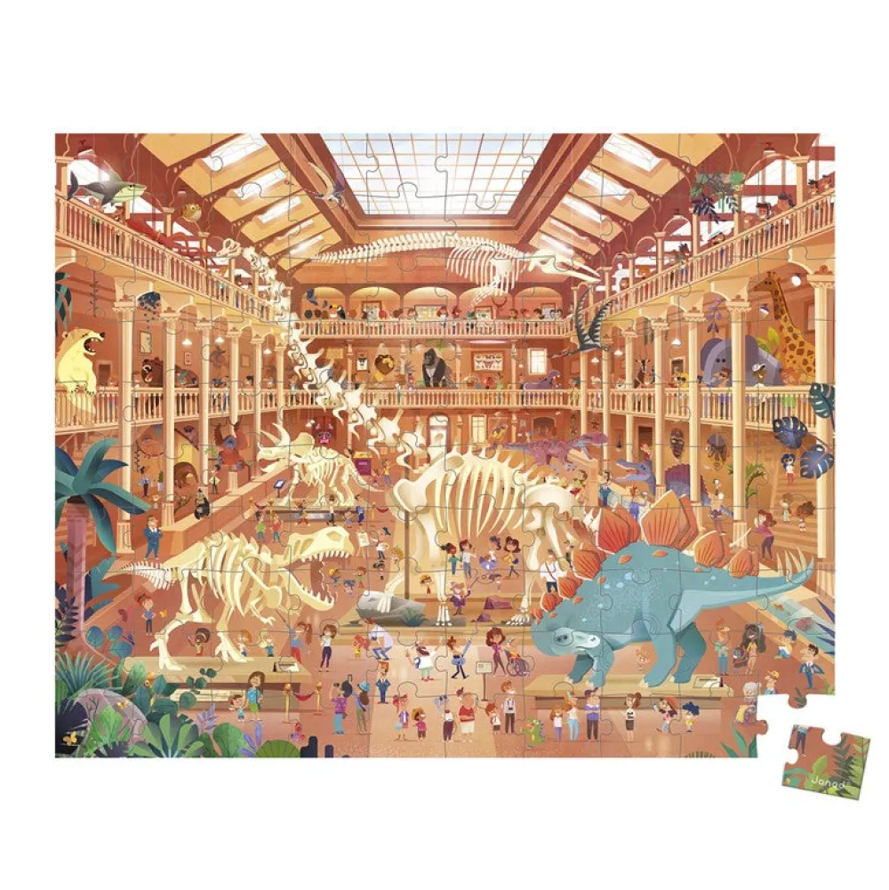 Janod Puzzle Museo Historia Natural 100 piezas·*Niños Puzzles 100 Piezas|Puzzles Janod