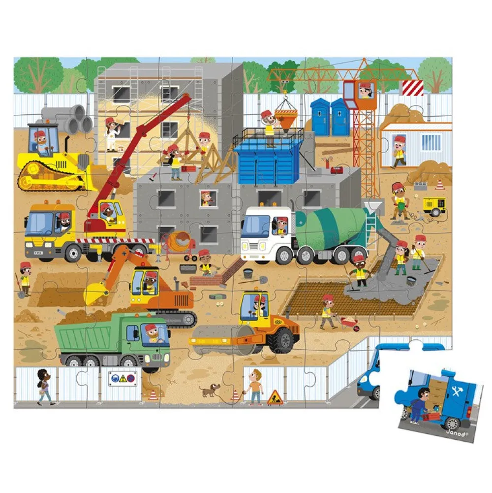 Janod Puzzle obra 36 piezas ·*Niños Puzzles 36 Piezas|Puzzles Janod