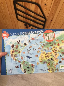 Djeco Puzzle Observación · Animales del Mundo*Niños Puzzles Djeco|Puzzles Con Libro