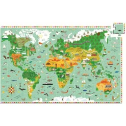 Djeco Puzzle Observación · Los Monumentos del Mundo*Niños Puzzles 200 Piezas|Puzzles Djeco