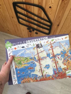 Djeco Puzzle Observación · Los Piratas*Niños Puzzles 100 Piezas|Puzzles Djeco