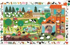 Djeco Puzzle Observación La Granja ·*Niños Puzzles 36 Piezas|Puzzles Djeco