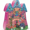 Djeco Puzzle Silueta · El castillo de cuentos*Niños Puzzles 54 Piezas|Puzzles Djeco