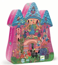 Djeco Puzzle Silueta · El castillo de cuentos*Niños Puzzles 54 Piezas|Puzzles Djeco