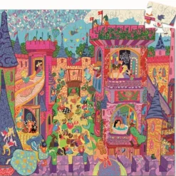 Djeco Puzzle Silueta · El castillo de cuentos*Niños Puzzles 54 Piezas|Puzzles Djeco