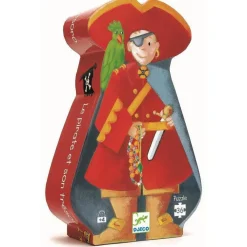 Djeco Puzzle Silueta · El Pirata*Niños Puzzles 36 Piezas|Puzzles Djeco