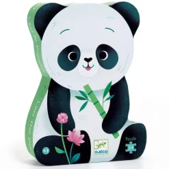 Djeco Puzzle Silueta · Leo el Panda*Niños Puzzles 24 Piezas|Puzzles Djeco